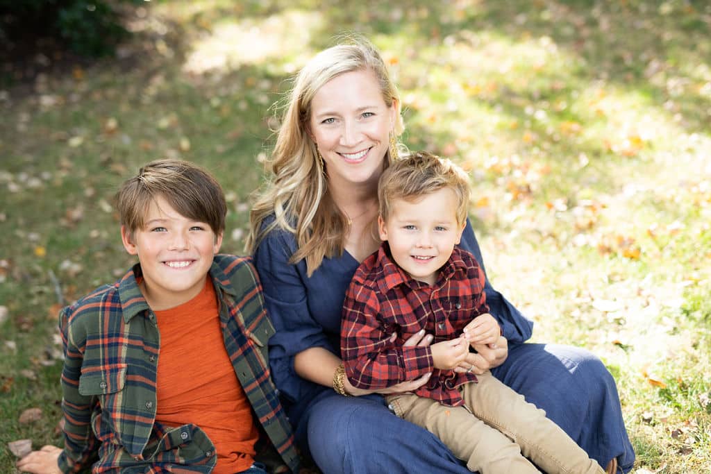 mom and two sons