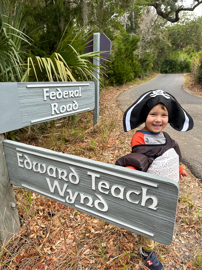 Pirate child at Bald Head Island