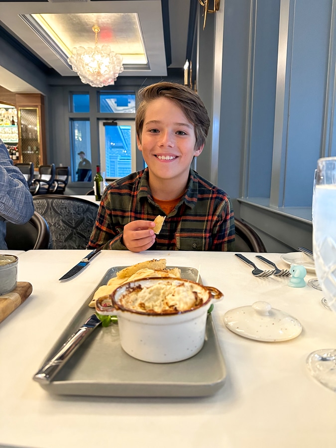 Child with crab dip - Bald Head Island Birthdays