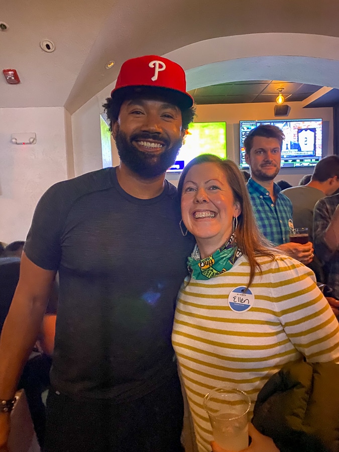 Ellen with Survivor player