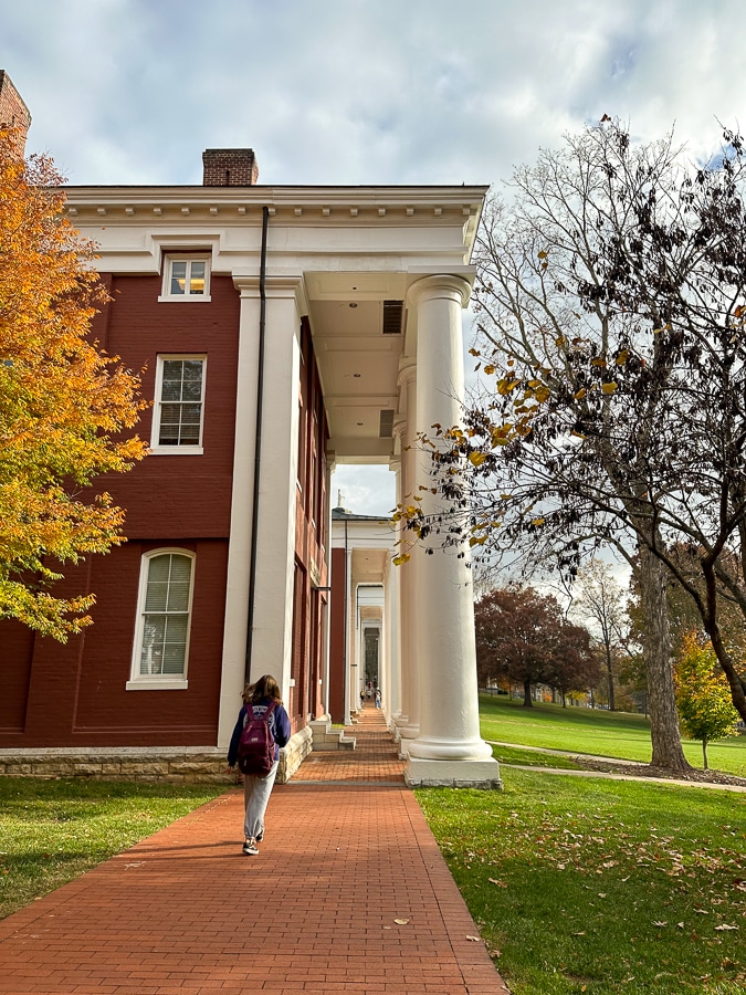 Lexington college in fall Lexington college in fall