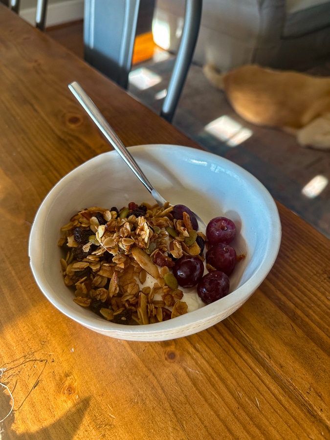 Grapes + Granola Grapes + Granola