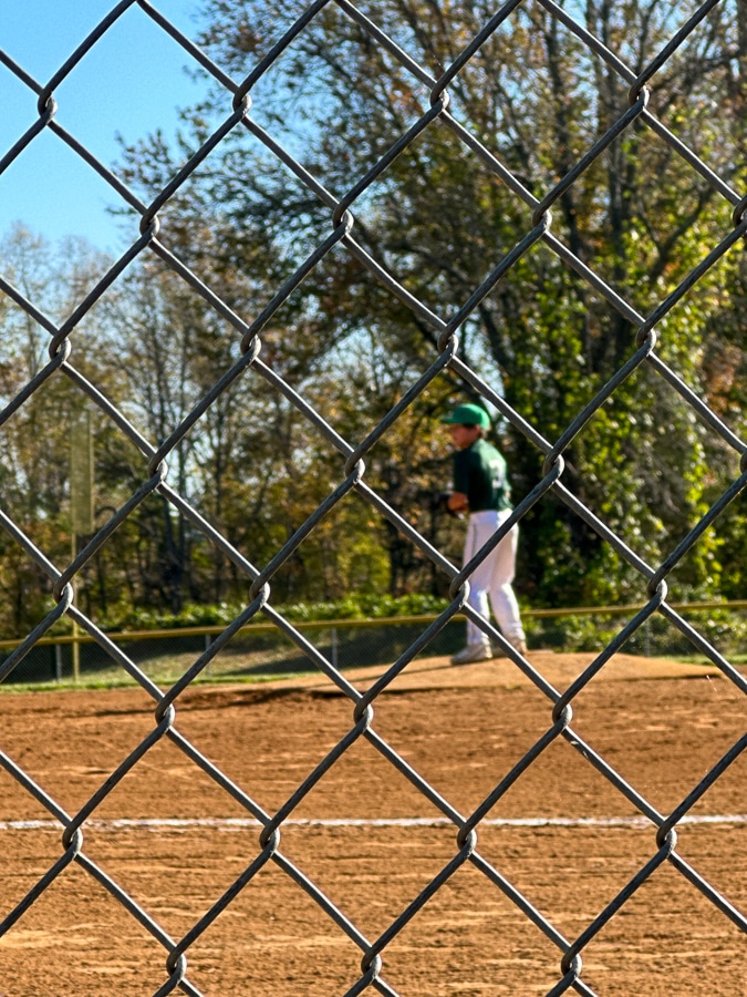 mazen baseball out of focus boy playing baseball