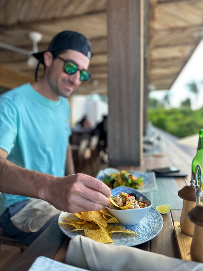 Ceviche nachos