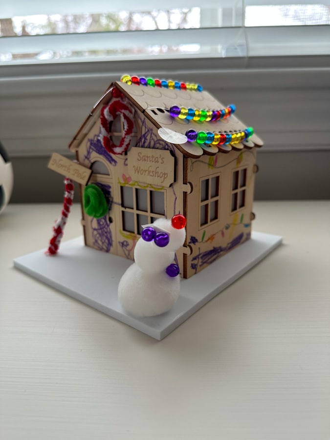 KiwiCo Holiday crafts Santa's Workshop from KiwiCo