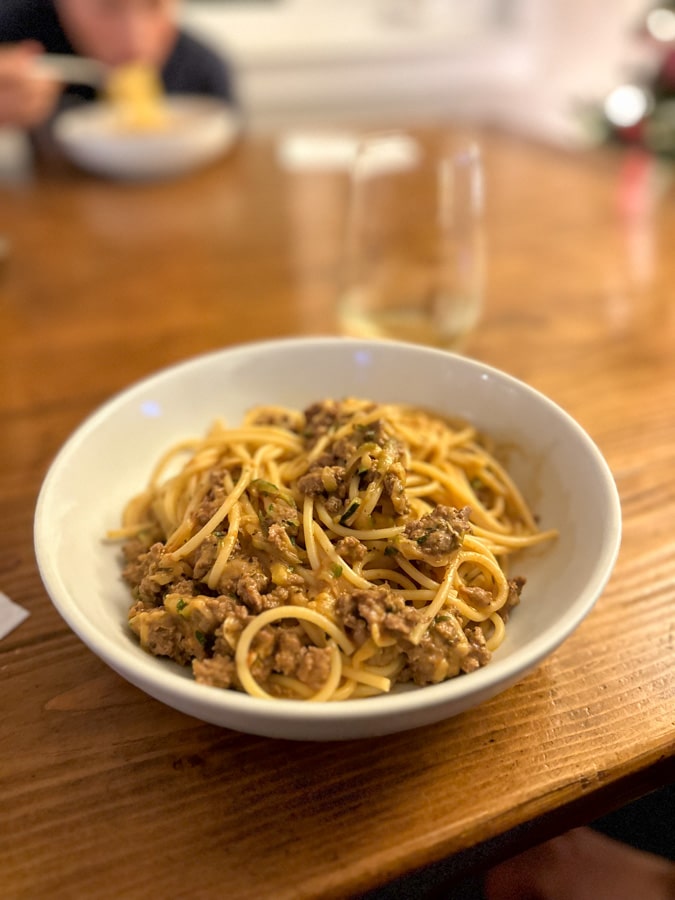 Turkey Bolognese Turkey Bolognese with hidden zucchini