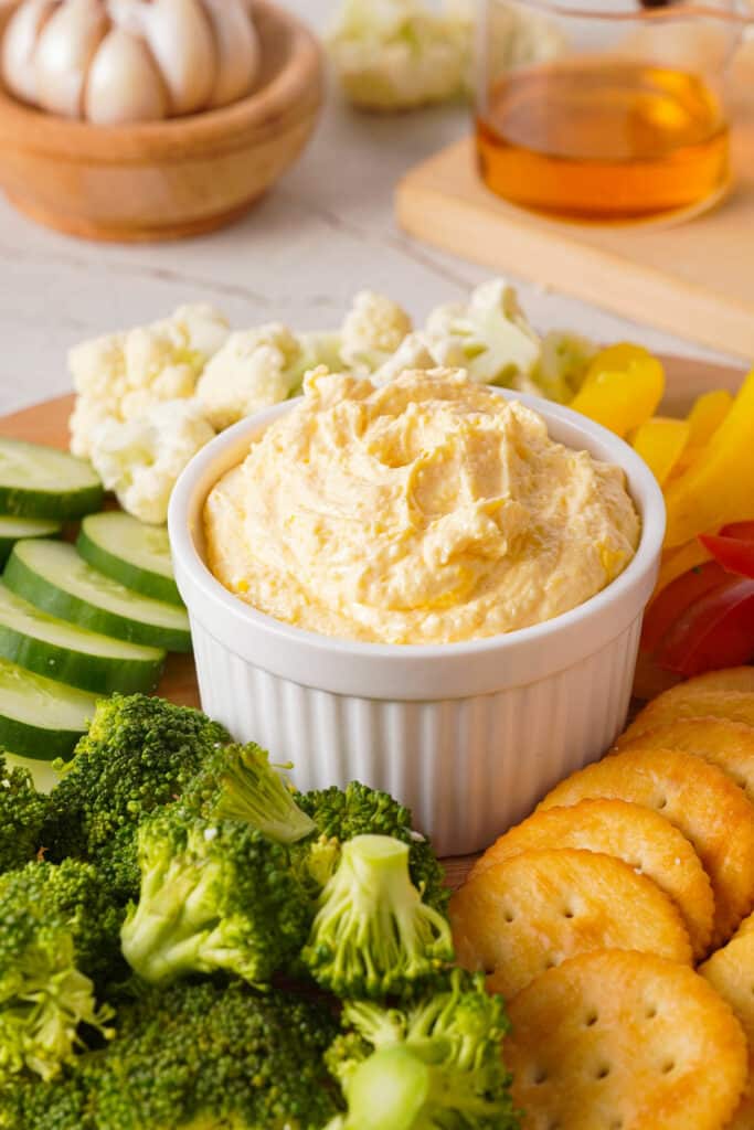 ramekin cheese dip Cheese dip in ramekin