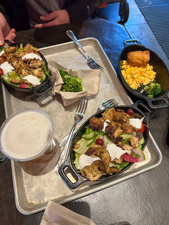 chicken salads and beer chicken salads and a beer | Disney Trip: Hollywood Studios