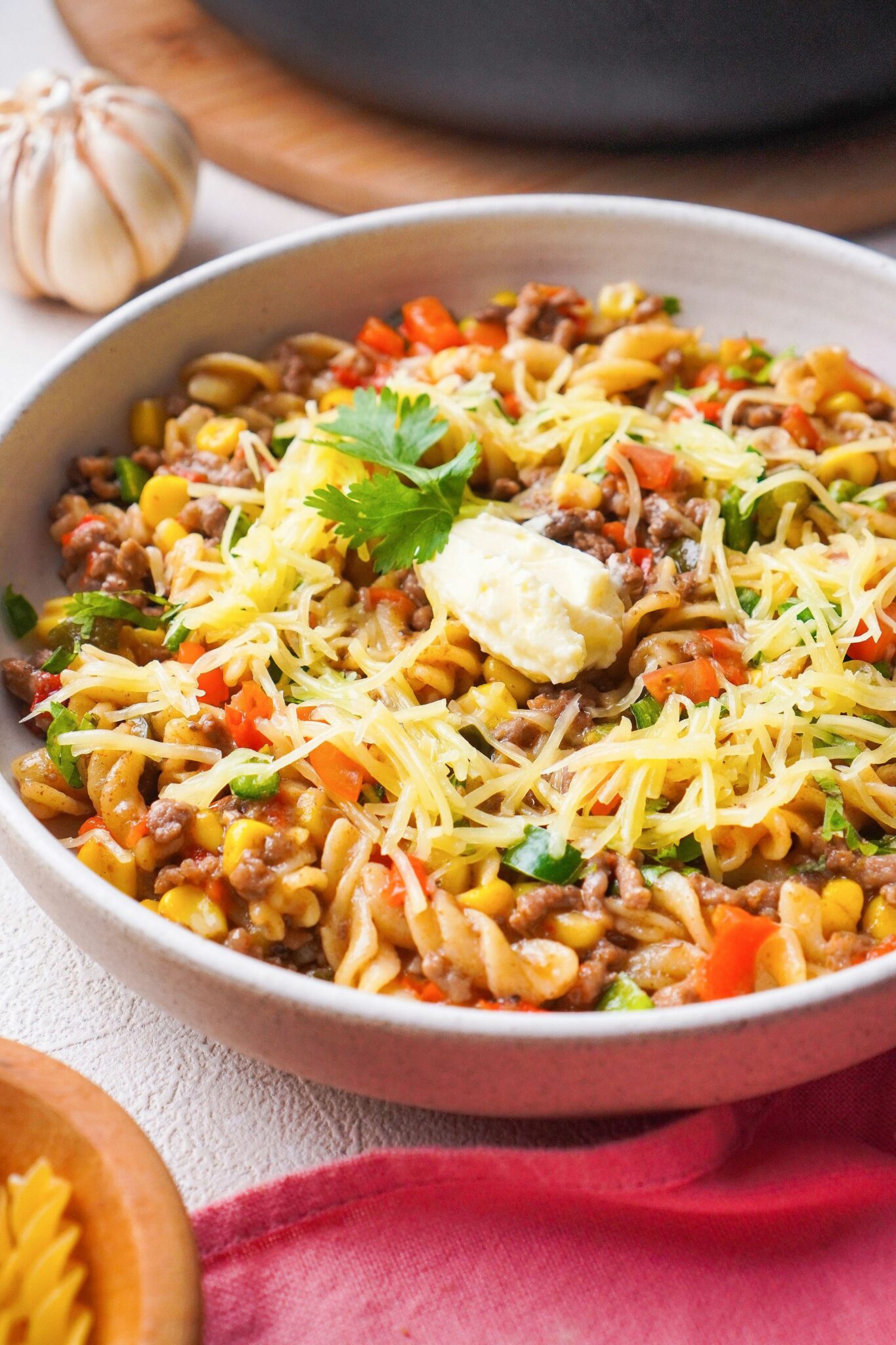 Taco Pasta healthy recipe Healthy Taco Pasta Recipe