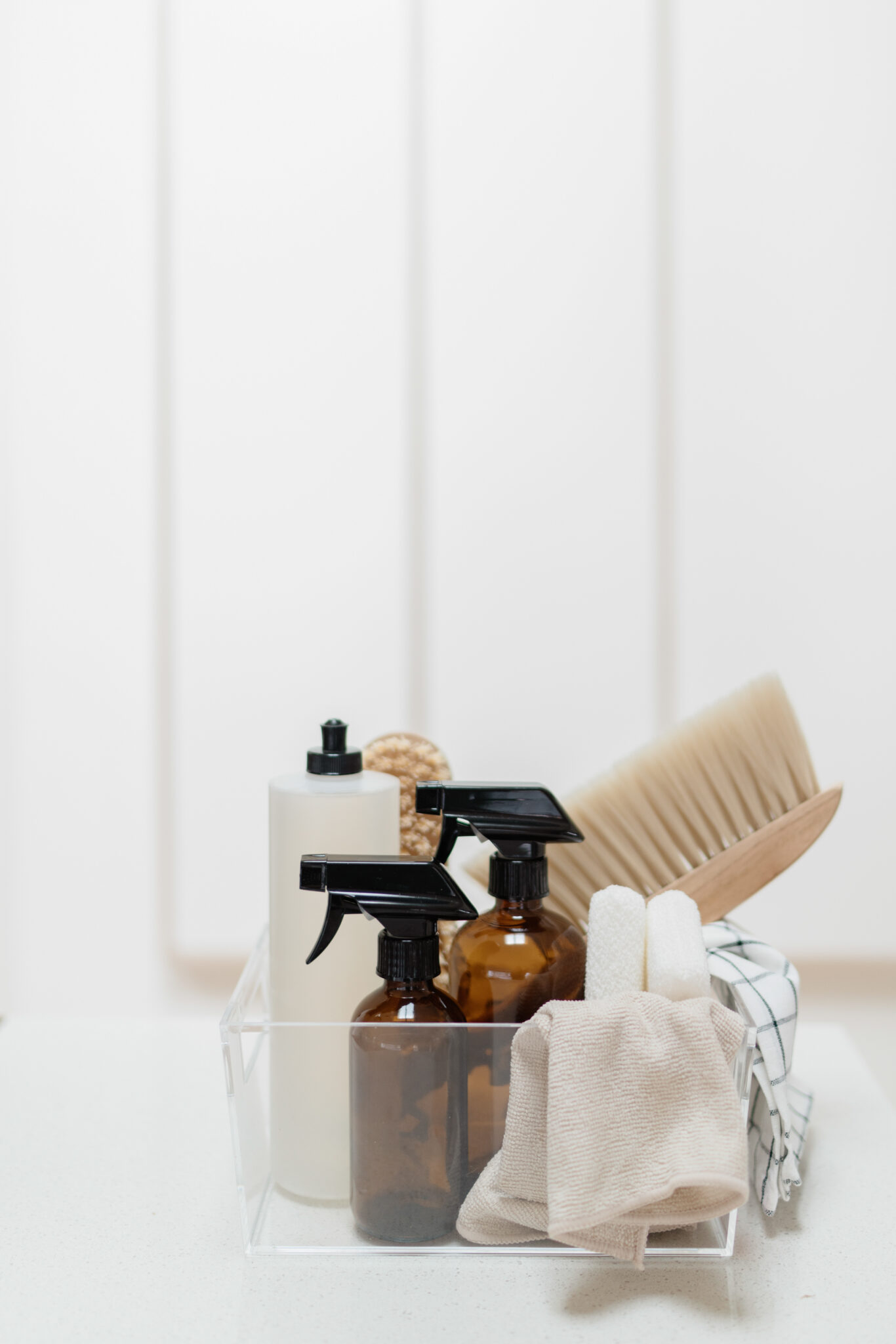 cleaning supplies clear bin cleaning supplies in clear bin | How To Keep Your Home Smelling Fresh And Clean