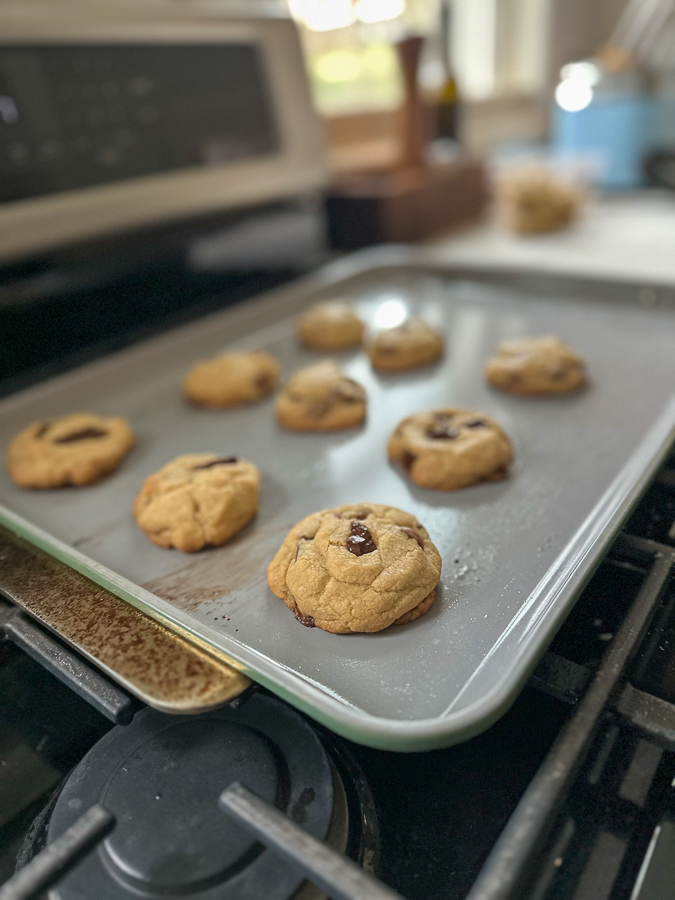 freshly baked chocolate chip cookies freshly baked chocolate chip cookies