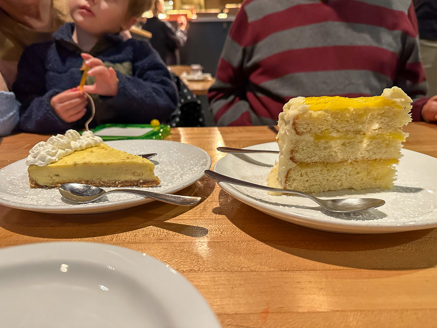 Lemon cake and key lime pie Lemon cake and key lime pie