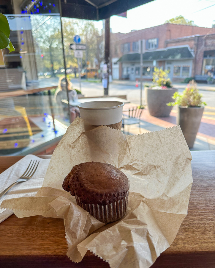 Cup-a-Joe coffee and muffin Cup-a-Joe coffee and muffin