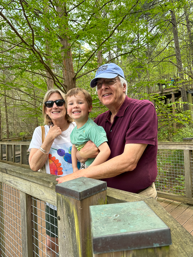 Birch with grandparents Birch with grandparents