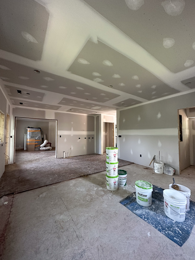 drywall complete House Update: Hanging The Drywall