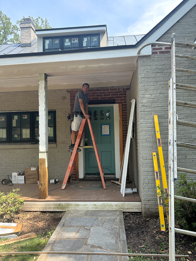Front Door Trim update Front Door Trim update