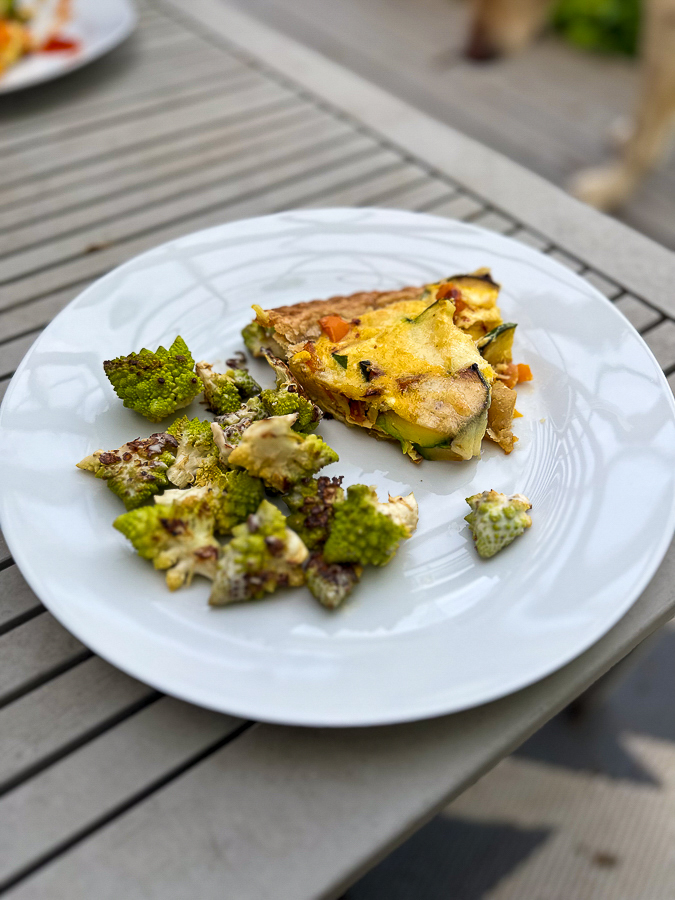 Blue Apron Quiche and Roasted Cauliflower Blue Apron Quiche and Strange Kind of Roasted Cauliflower