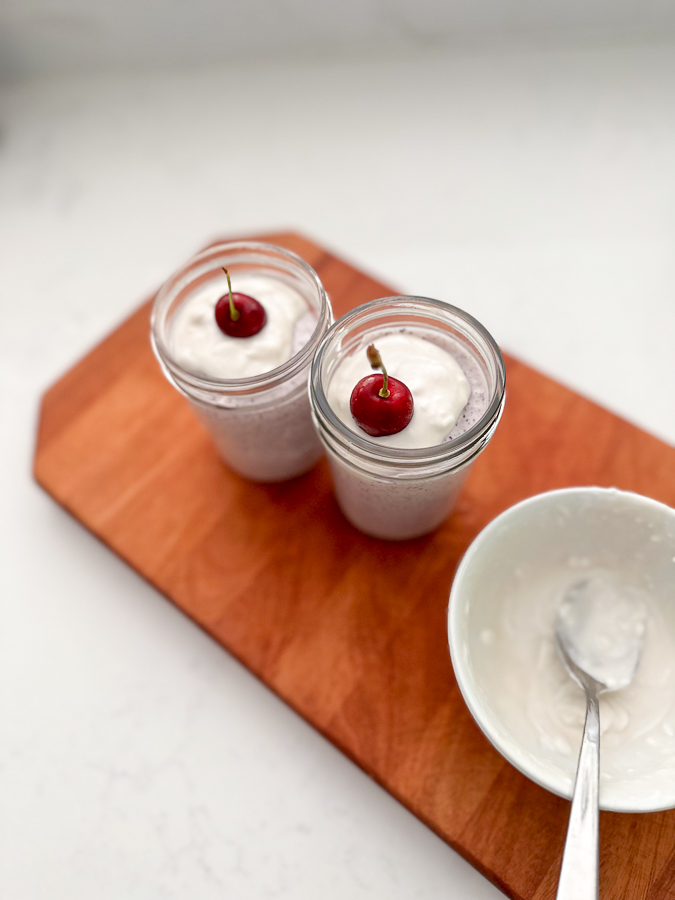 Fruit Salad jars Cottage Cheese Fruit Salad