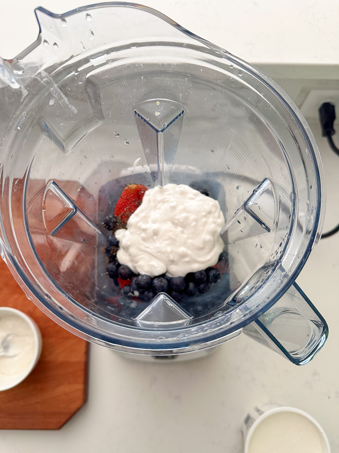 ingredients in blender ingredients in blender