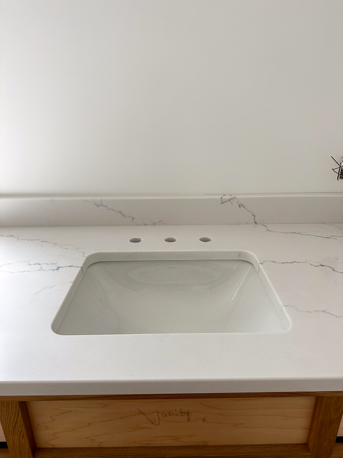 countertops in bathroom