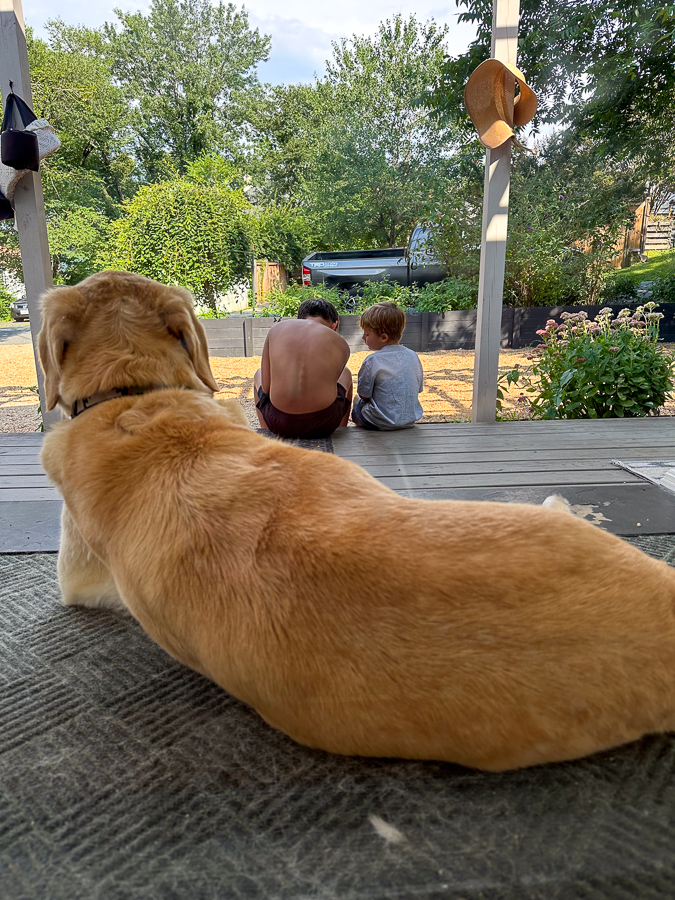 Gus and the kids