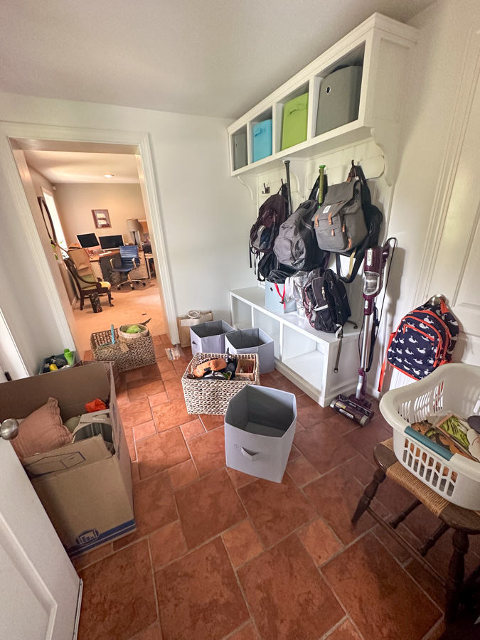 Sports Mudroom before