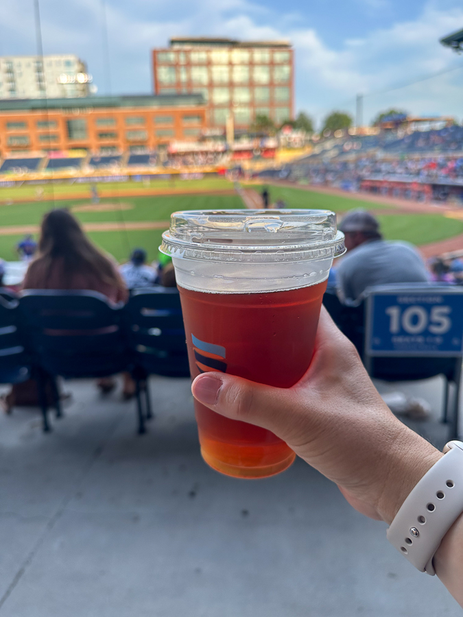 drink at Durham Bulls game
