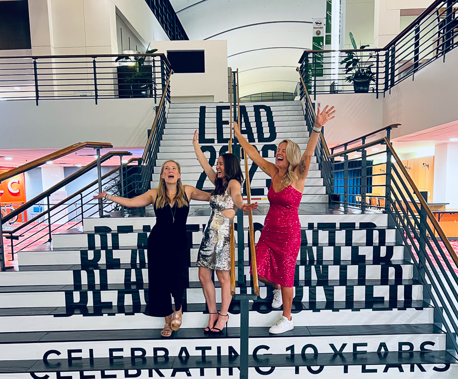 Beautycounter LEAD stairs photo op