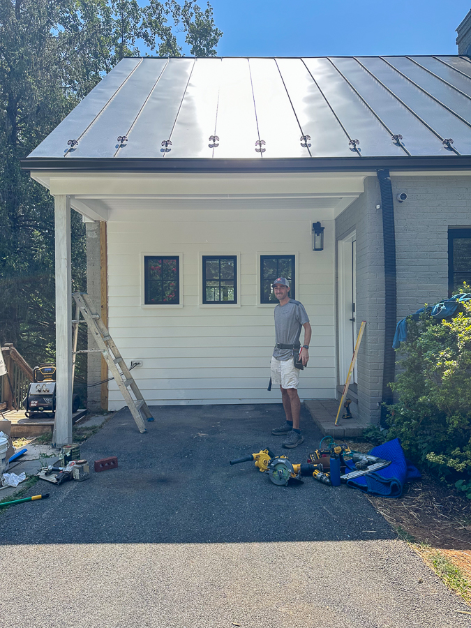 side porch renovation