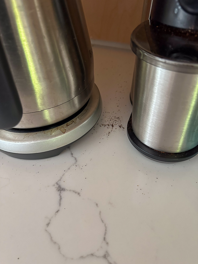 coffee grinds on counter coffee grinds on counter