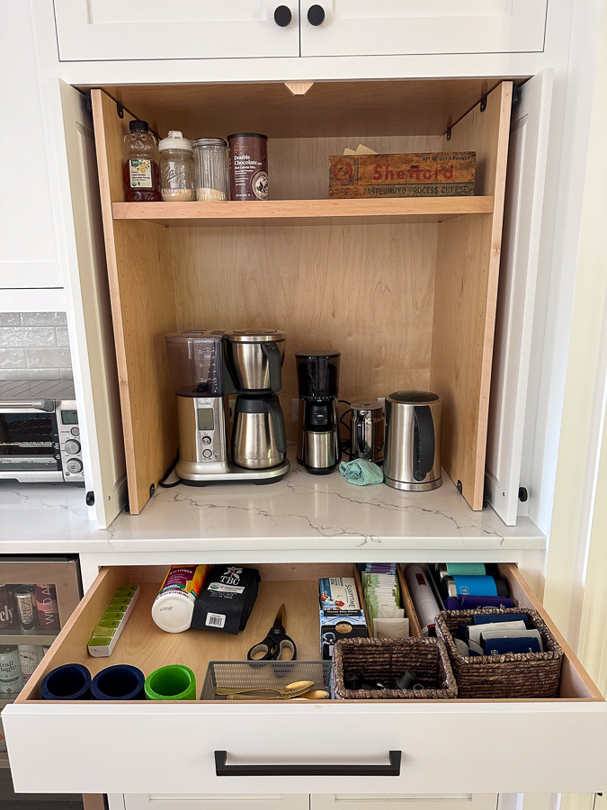 coffee and tea area at home coffee and tea area at home