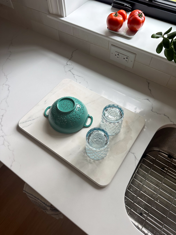 Stone Drying Mat in kitchen Stone Drying Mat in kitchen