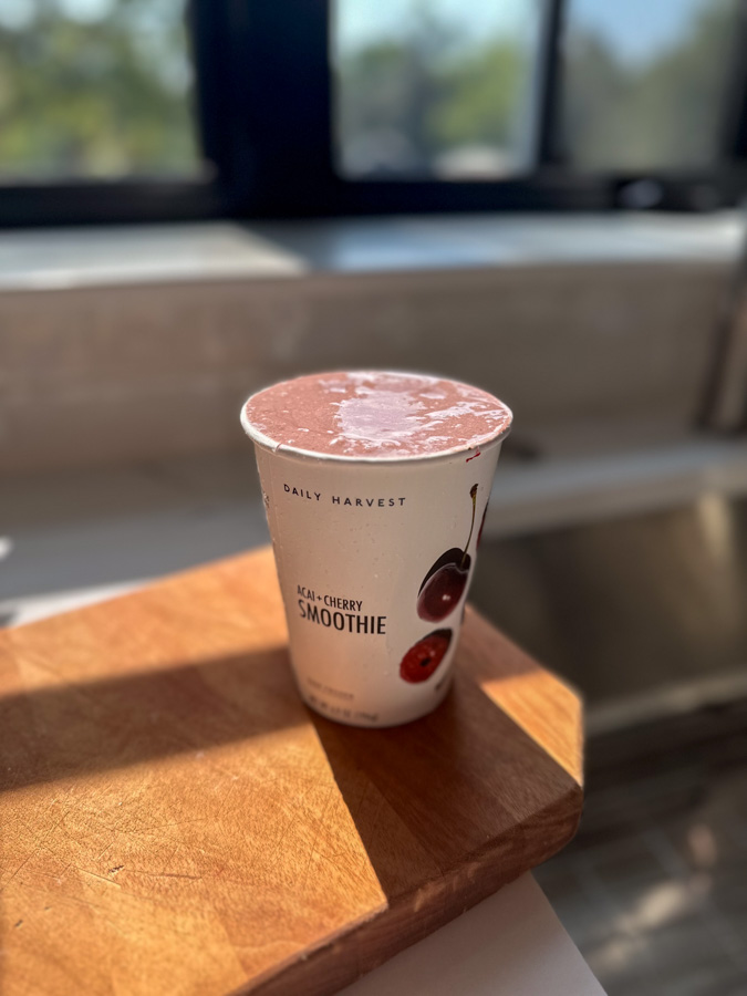 Acai and cherry smoothie