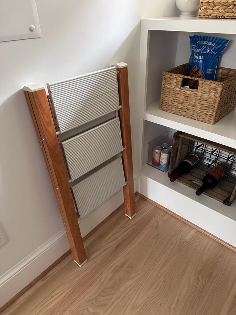 A step ladder A step ladder | walk-in pantry organization ideas