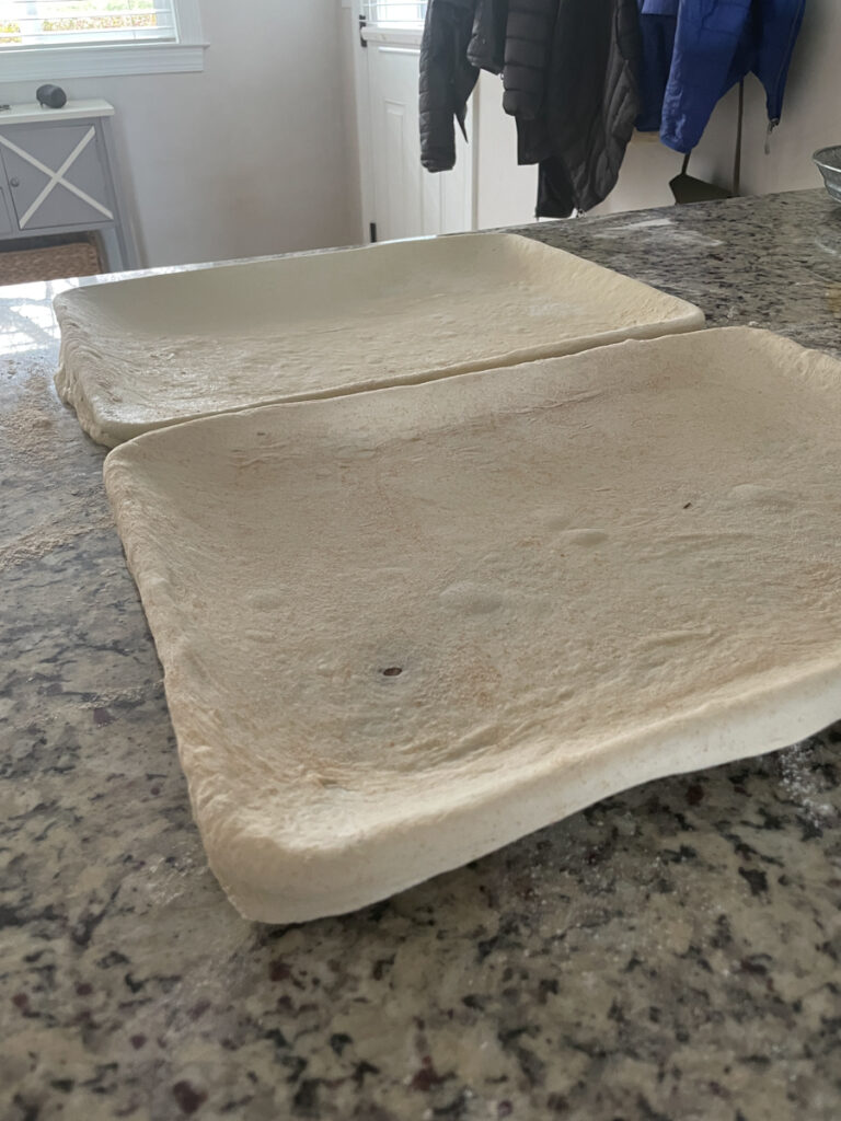 Rolled out dough