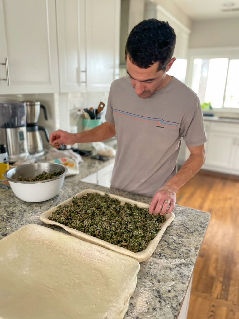 Christmas Pizza filling
