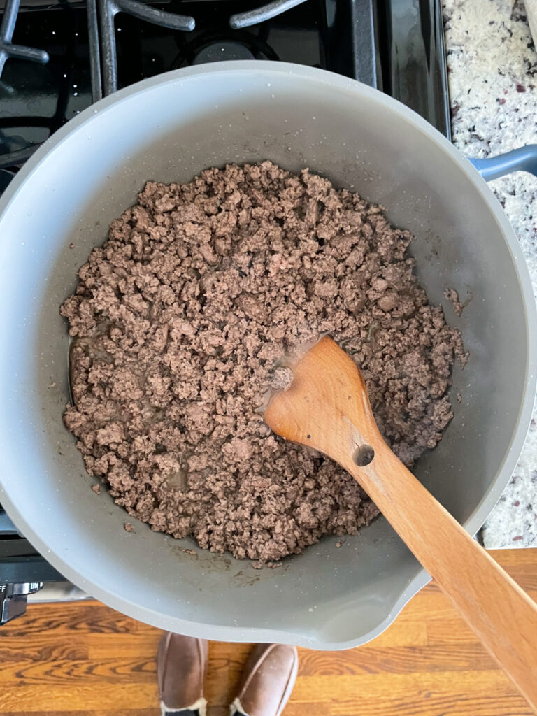 Preheat oven and Brown meat