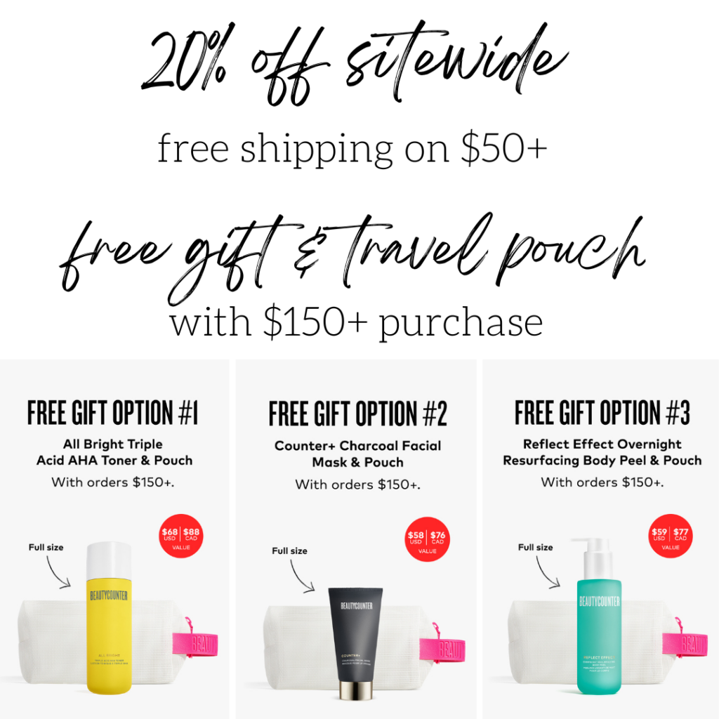 Beautycounter free gift and travel pouch Beautycounter free gift and travel pouch
