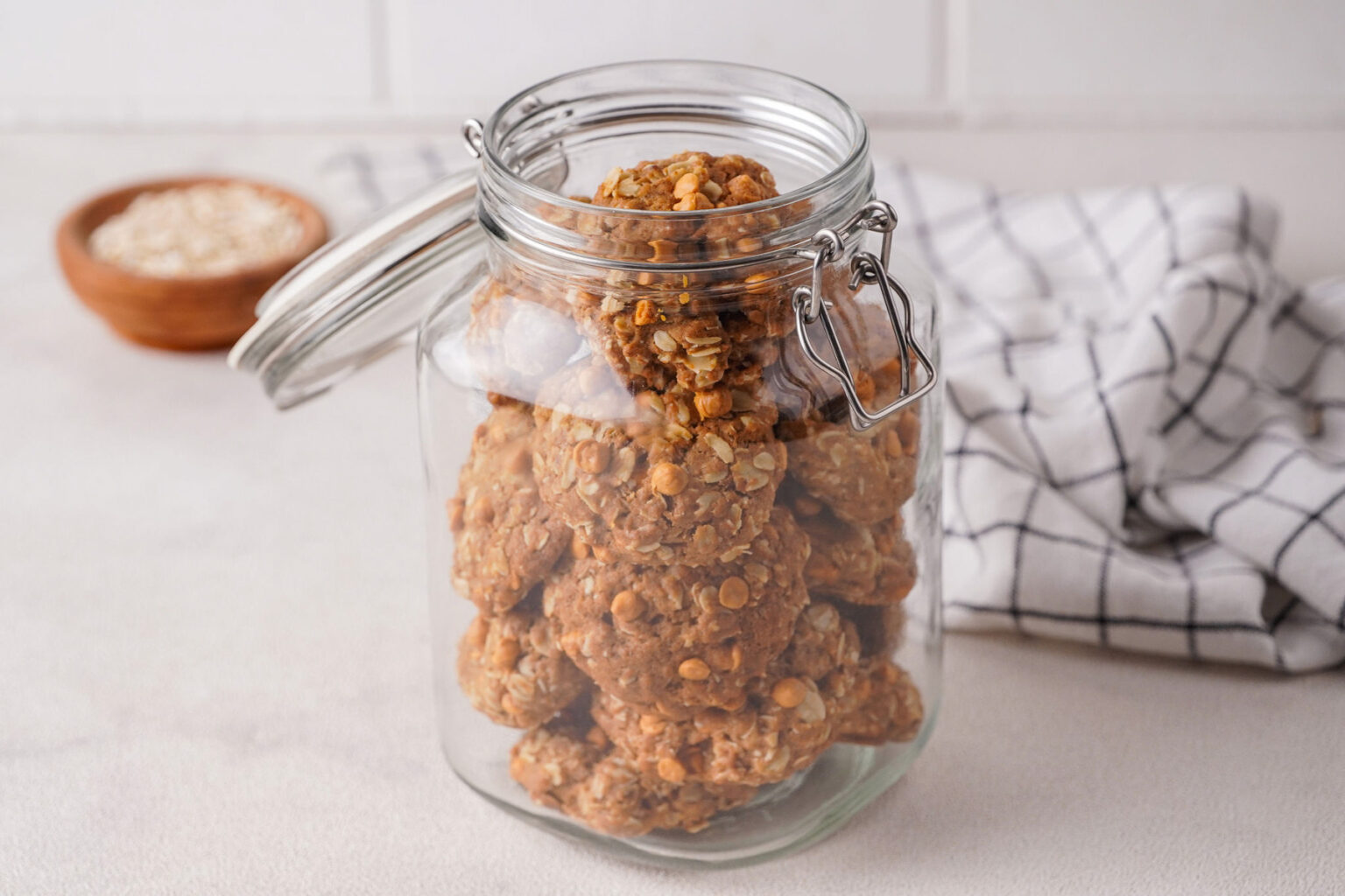 Butterscotch Oatmeal Cookies in cookie jar Butterscotch Oatmeal Cookies in cookie jar
