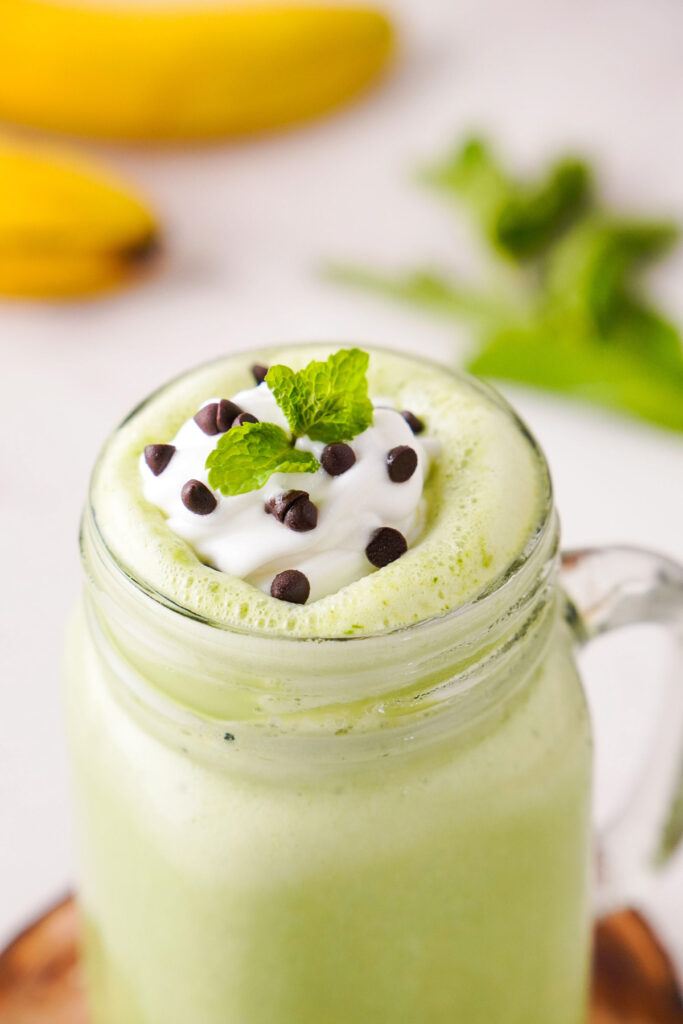 Mint Smoothie glass Mint Smoothie Recipe