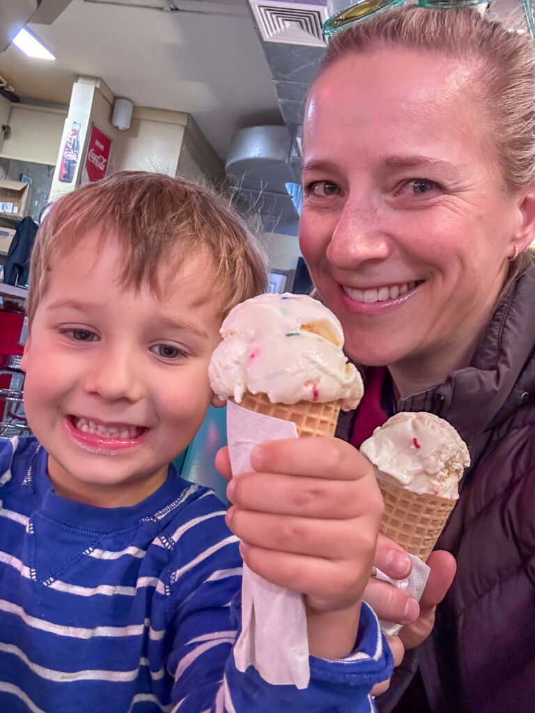 ice cream cones after school