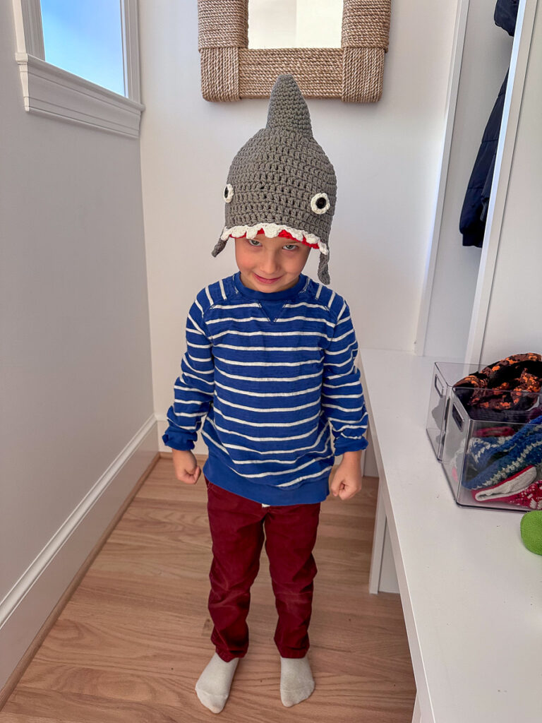 Birch shark hat