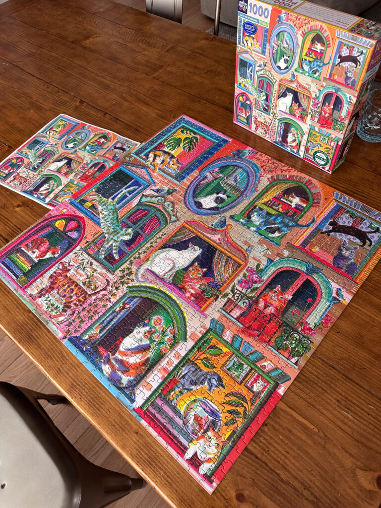 Puzzle on the floor Puzzle on the floor