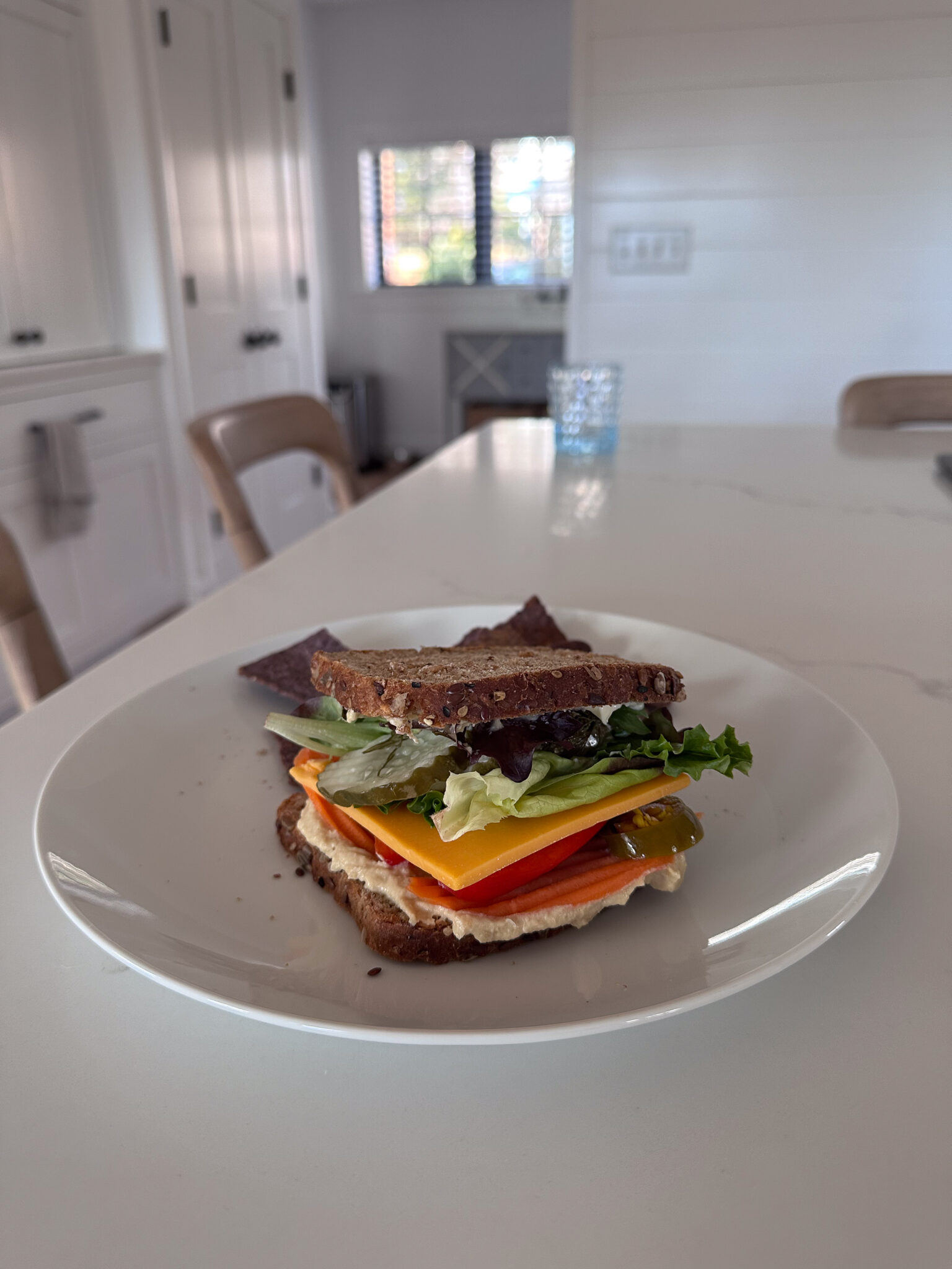 Hummus + Veggie Sando
