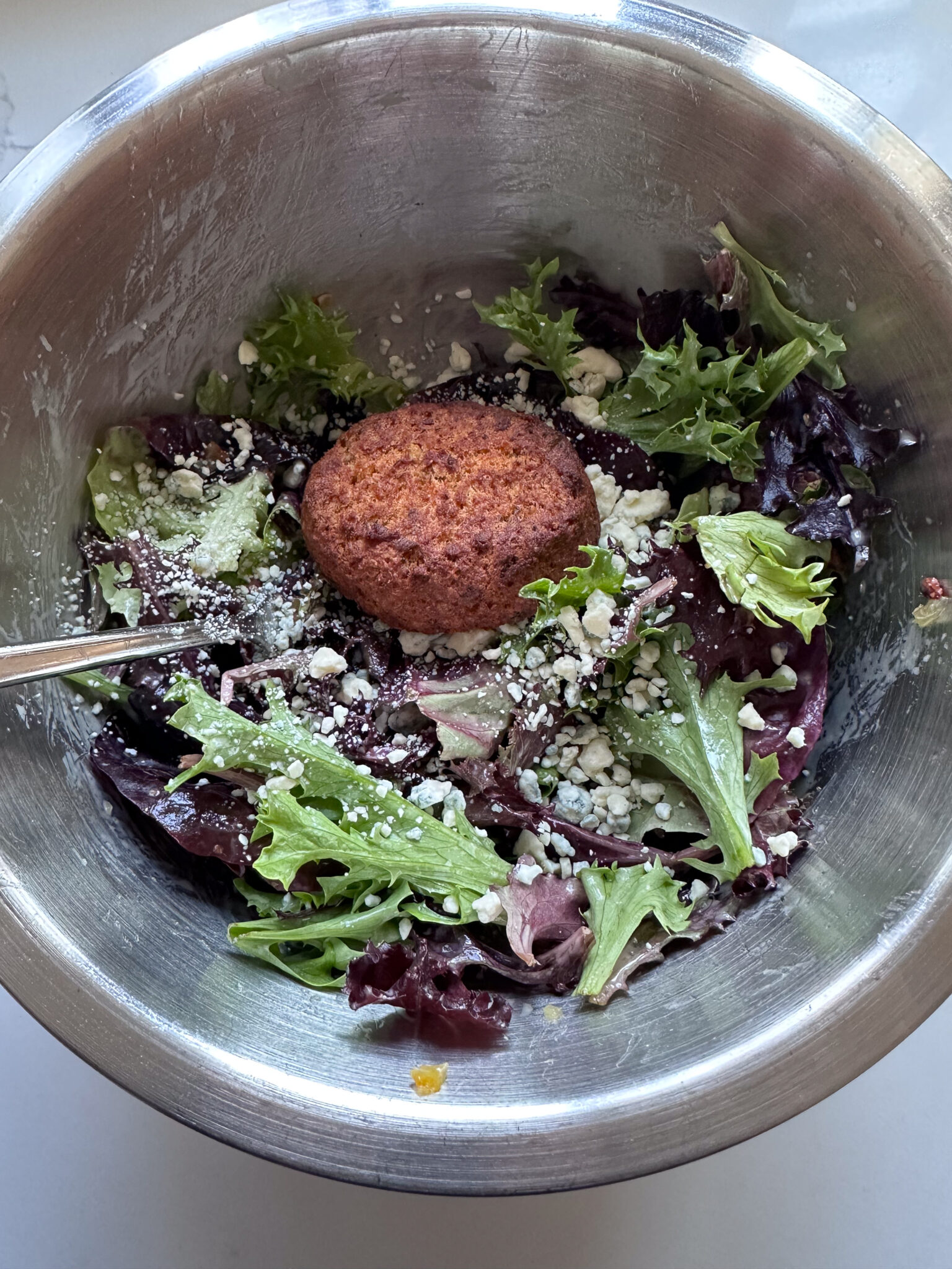 Salmon Cake Salad