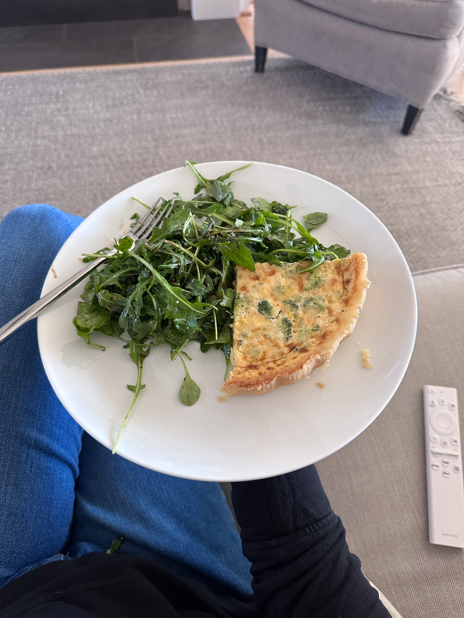 Quiche and Salad