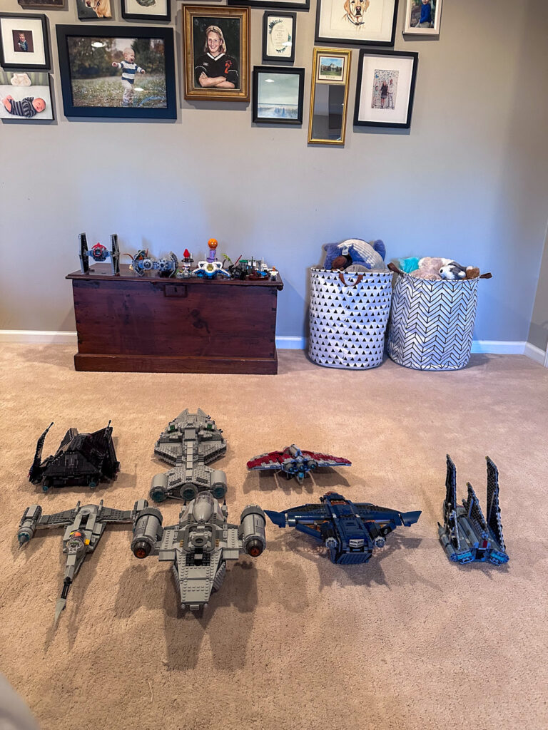 Legos on the floor