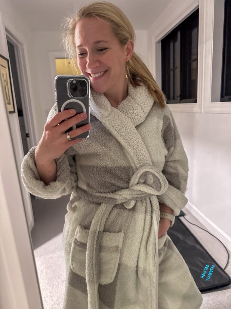 extra warm fleece robe