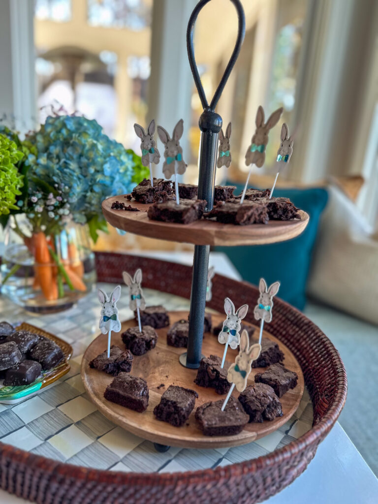 baby shower brownies baby shower theme - A Little Bunny Is Coming