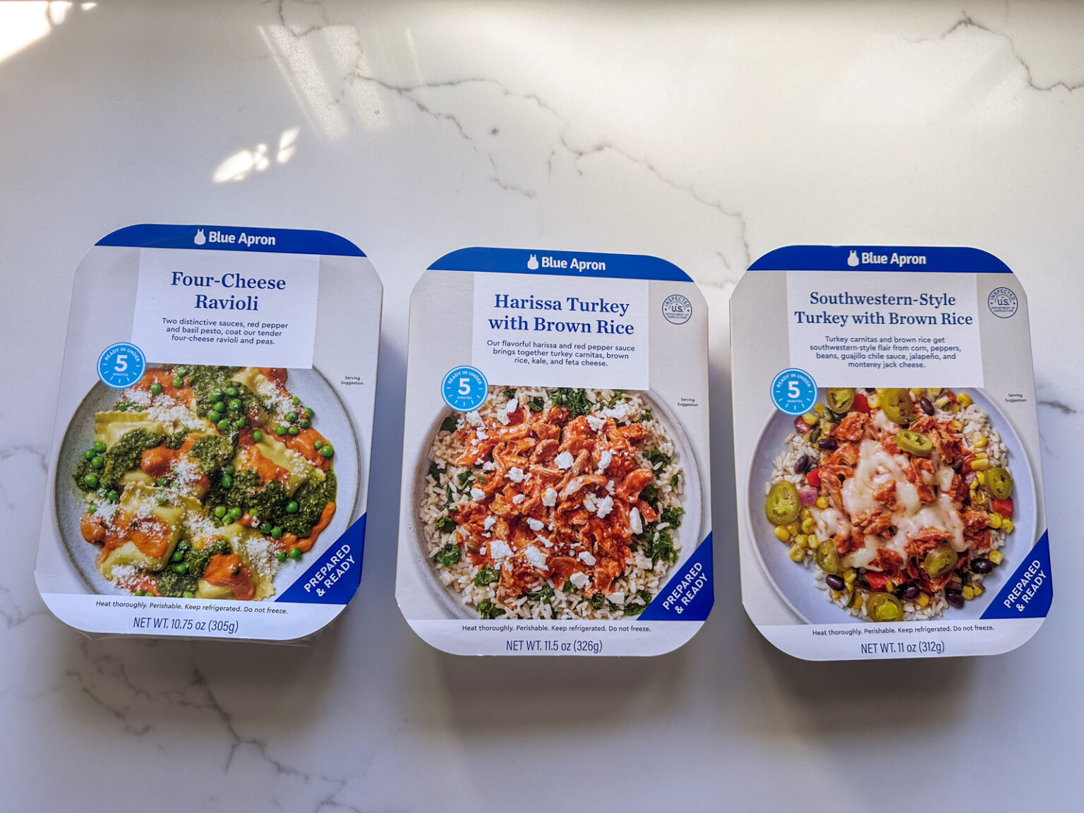 Blue Apron Prepared & Ready variations Blue Apron Prepared & Ready variations